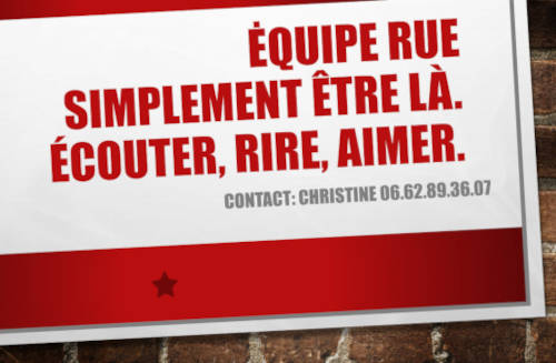L'équipe rue de la fraternité des parvis