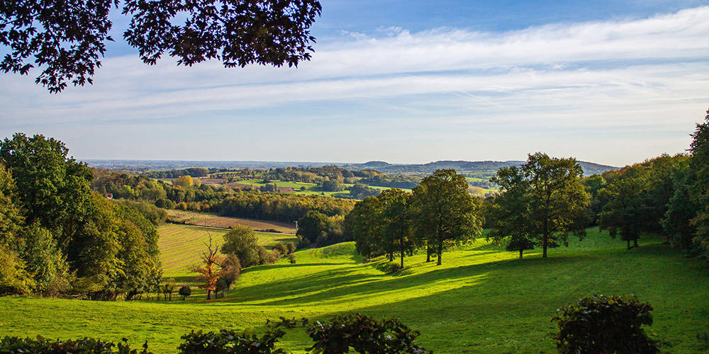 Paysage vue du Mont des Cats (Flandres)